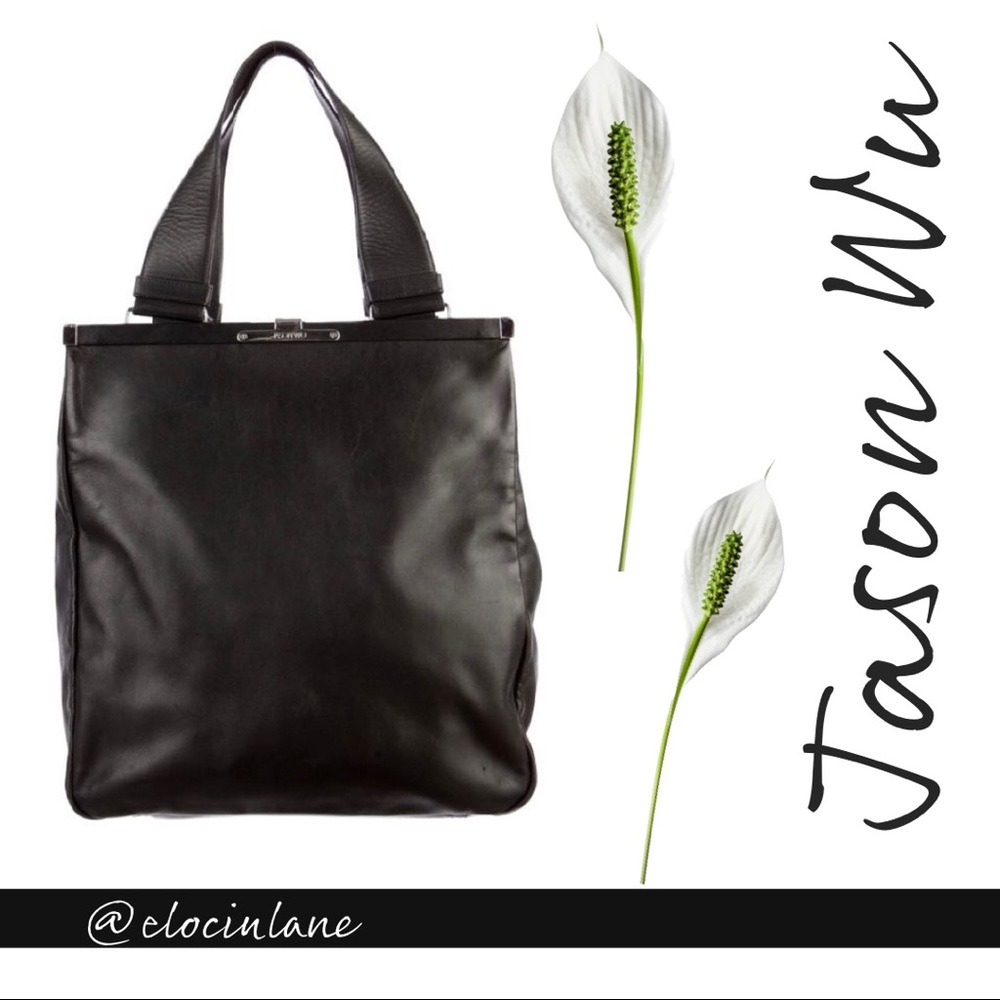 Jason Wu Black Leather Tote